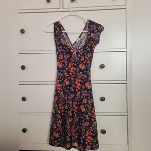 Garage Velvet Floral Dress in Size XS
